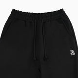 ピンタックスウェットパンツ (ブラック)