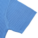 LMN Romal Air Cool Bali Open Collar V-Neck Short Sleeve Knitwear (10 colors)