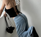 BLACKPINK Tweed Backless Bustier