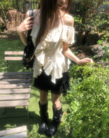 Morin Wavy Layer Frill Skirt