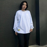 EXAMPLE カーシブサークルロゴビッグカーラー L/S TEE