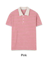 ガエンテリーストライプカラーTシャツ