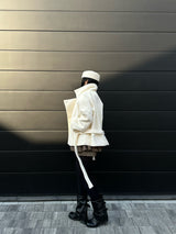 [안감누빔] Caramel double short coat