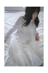  Exclusive patchwork shirt (white)