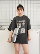 VENTIQUE Pigment Dark Angel T-shirt 3color