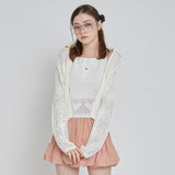 LOVE COLLAR KNIT CARDIGAN_IVORY