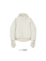 Winter Glove-Hood Puffer Jacket (3 Colors)