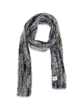 O Logo Fluffy Muffler / Black Multy