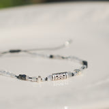Dream Catcher, single line bracelet_April Birthstone