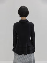 ラフレッドロングスリーブトップ (Black)