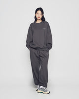 25FW BASIC LOGO NAPPING SWEATSHIRT CHARCOAL