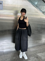 halter sleeveless t
