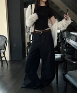 [Unisex] Side point flare slacks(2color)