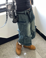 Origin Vintage Cargo Denim Bermuda Pants