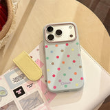 Dopamine Color Polka Dot Soft iPhone Case (iPhone 13–17 Series)