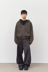 Salt Washed Zip Hoodie