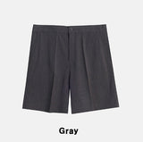 Bly ストライプショートスラックス