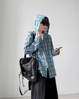 Maria Check Hood Shirts