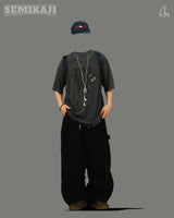 EN Rip-stop Carpenter Banding Parachute Pants