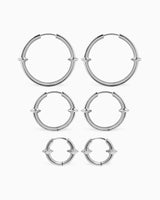 Qria Hoop Earrings Set