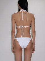 White stud bikini - Triangle top