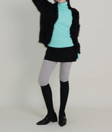 プラムショーツレイヤードミニスカート (Wool Material)