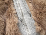 Vienna Mixed Fur Zip-up Jacket