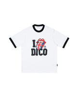 DC x The Rolling Stones UK Tongue Ringer Tee White