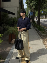 Deli henry-neck long sleeve t-shirt