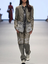 Printed City Suit