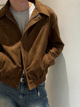 Suede short blouson(3color)