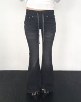 バンディングローデニムブーツカットパンツ