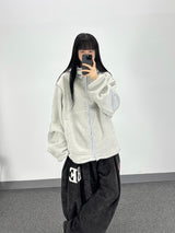 リバースエルボーフリースジップアップ