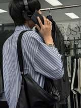 loose-fit striped shirt