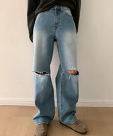 フェアダメージデニムパンツ