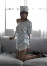 シェルシャーリングオフTシャツ