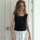 Fors sleeveless blouse (black)