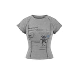 Kitsch Bear Graphic Crop Tee 231949398