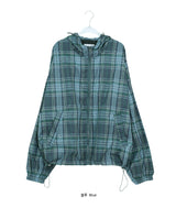 [unisex] シルフィード オーバーフィット チェック ウィンドブレーカージャケット
