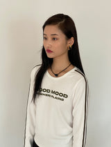 ウッドムード グラフィック Tシャツ ホワイト