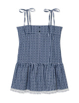 Aライン レース ドレスS(NAVY)