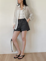 Block Stripe Loose Fit Shirt