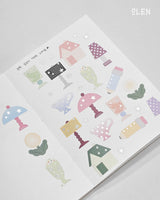 Silver Foil Object Writable Paper Kiss Cut Tape