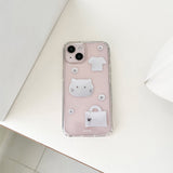 [MADE] silver cat jelly hard case