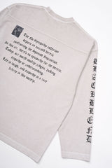 BBD Crushed Faith Pigment Long T-Shirt (Sand)