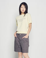 26SS DOUBLE KNEE DENIM SHORT PANTS