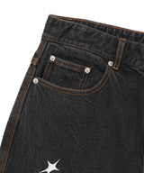 PATCHWORK DENIM PANTS BLACK(CV2EFUD112A)
