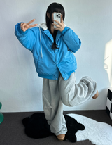 SIDE PLEAT PARACHUTE STRING BALLOON PANTS🩶🖤🤍 - 3 COLORS