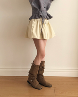 bordier butter shirring plum mini sk