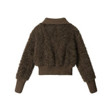 Teddy Fleece Collar Jumper